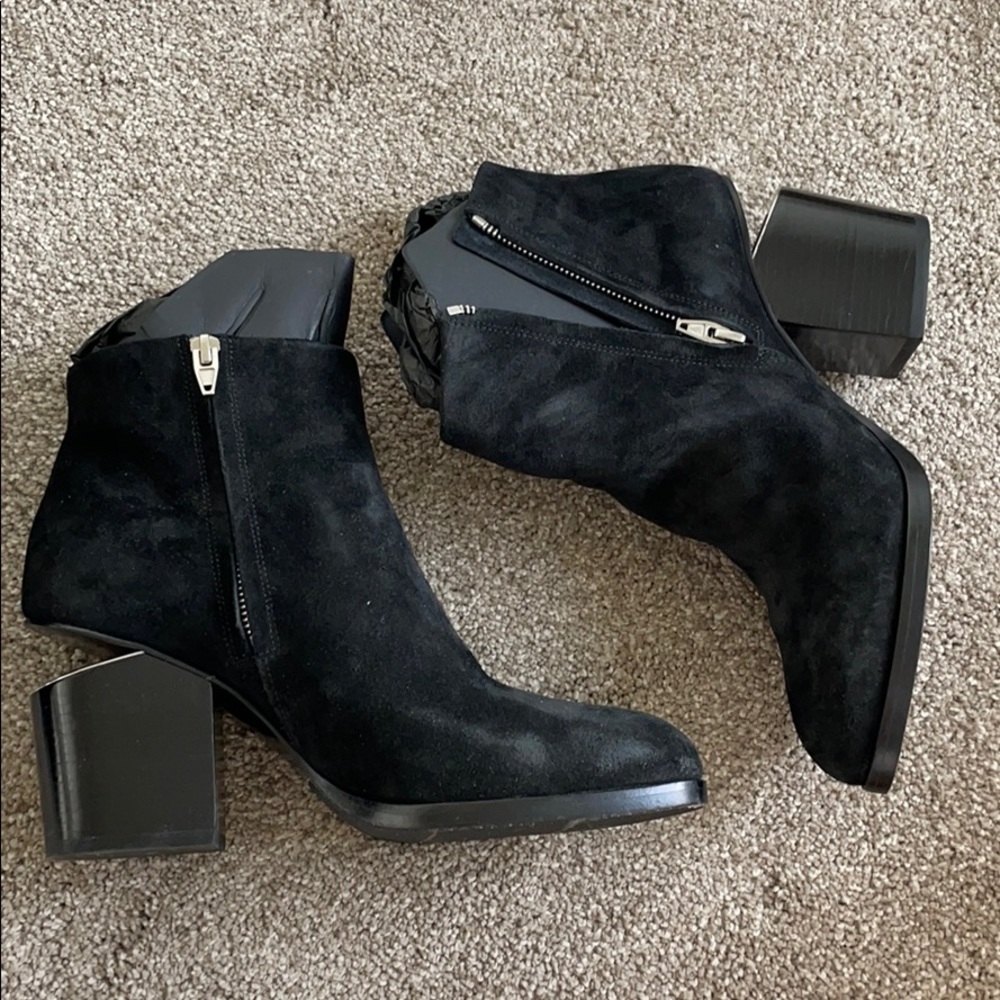 Alexander Wang gabi 80mm booties, black suede
